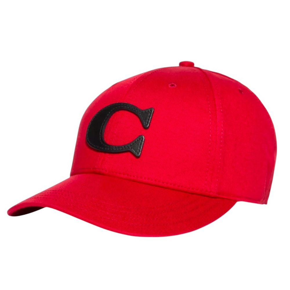 NWT Coach Varsity C Cap Red/ Black M/L - Picture 1 of 5